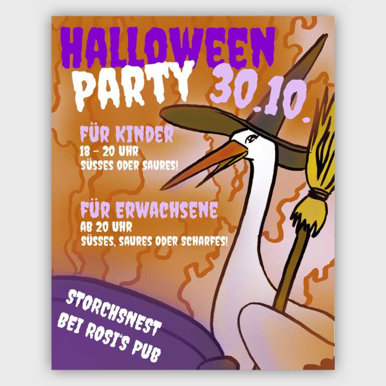 Mehr über den Artikel erfahren Halloweenparty im StorchsNest bei ROSI Social Media